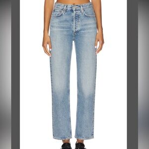 AGOLDE STRAIGHT LEG ANKLE JEANS These look